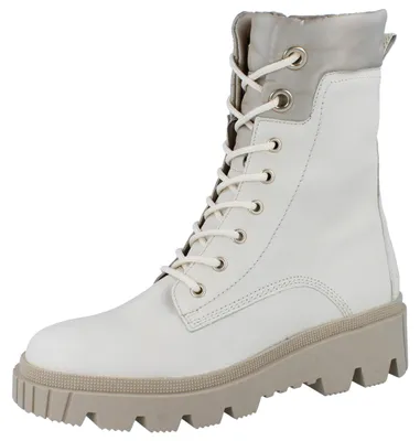 Produktbild von GABOR Damen Schnürstiefel beige Glattleder Textil - Größe: UK 5,5