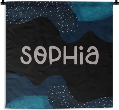Produktbild von MuchoWow® Wandteppich Wandbehang Sophia - Pastell - Mädchen 150x150 cm Tapisserie Dekoration Wandtuch - Wohnaccessoires - Modernes