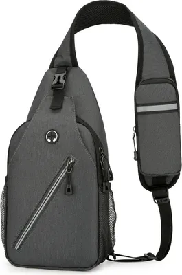 Immagine prodotto di INF Borsa a tracolla multiuso da uomo Grigio scuro