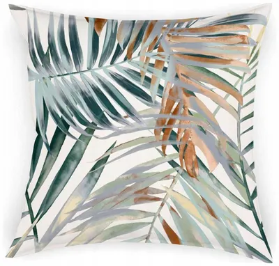 Produktbild von Kortina Kissenbezug 40x40 cm Palmblätter Grün Dekorativ