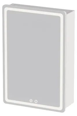 LED-Spiegelschrank 50x75x16 cm, dimmbar, 3 Farben, Antibeschlag, weiß
