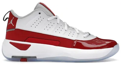 Image de Jordan Max Aura 7, couleur blanche, rouge et noire - Taille européenne 46