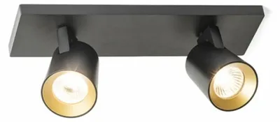 Immagine prodotto di RED - DESIGN RENDL RENDL KENNY II Lampada da incasso nero/oro 230 V GU10 2x35 W R12917