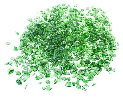 Produktbild von Glassplitt Green 5-10 mm, Glas, Grün, 20 kg Sack, für Garten und Beet