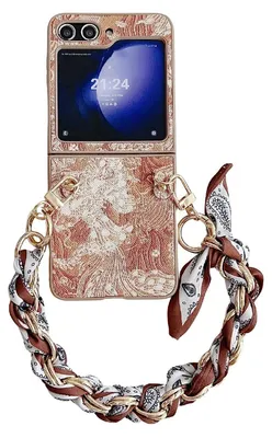 Produktbild von Für Samsung Galaxy Z Flip7 FE / Flip6 5G Schutz Hülle mit Schal und Armband