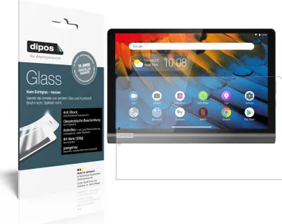 Produktbild von 2x Schutzfolie für Lenovo Yoga Smart Tab 10.1 YT-X705F matt - Anti-Shock 9H Folie dipos Glass Kunststoffglas