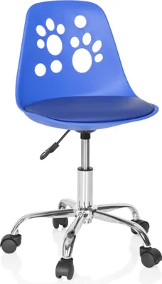 Produktbild von hjh OFFICE Kinderdrehstuhl FANCY I Schreibtischstuhl für Kinder höhenverstellbar ohne Armlehnen Kunstleder