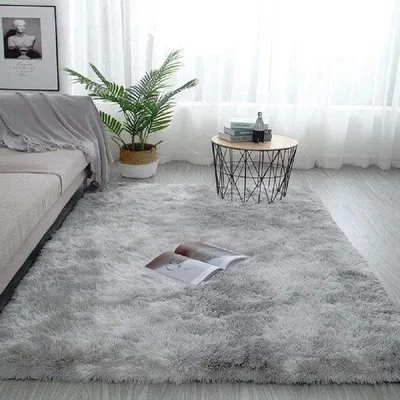 Produktbild von Famanu Teppich Einfarbig Waschbar Weich - Wohnzimmer 120 x 160 cm