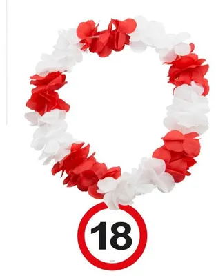 Produktbild von 18. Geburtstag Verkehrsschild Hawaiikette
