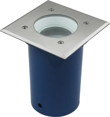 Productafbeelding van Inbouwspots voor vloer, rechthoekig, 16 cm groot, GU10, IP67 (geschikt voor gebruik in vochtige omgevingen en bestand tegen waterstraal), overrijdbaar en kantelbaar, zonder lamp