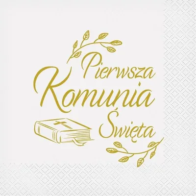 Immagine prodotto di Tovaglioli Bibbia Prima Comunione 33x33cm 20 pezzi (Tovaglioli per feste)