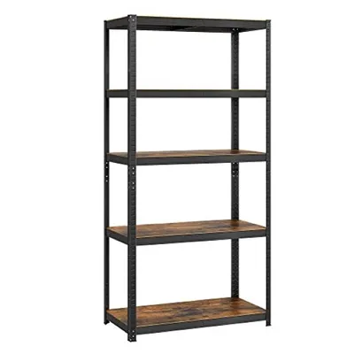 Immagine prodotto di SONGMICS Scaffale 5 ripiani, industriale, 180 x 90 x 40 cm, marrone-nero