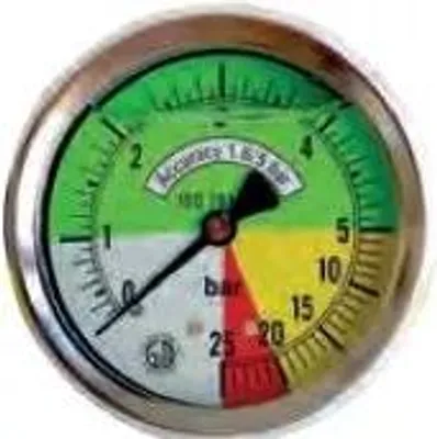 Obrázok produktu pre Tlakomer zadný závit 25 bar fi 63 mm 1/4"