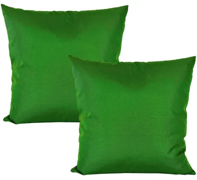 Produktbild von JACK 2er Set 50x50cm Outdoor Kissenhülle Kissenbezug Wasserfest Sitzkissen Lounge Kissen Garten Stuhl Lotus Effekt, Farbe:Blattgrün