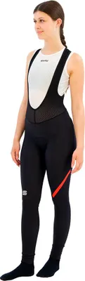 Zdjęcie produktu dla SPORTFUL Długie spodenki kolarskie z szelkami - FIANDRE NO RAIN - Czarne S