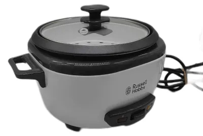 Produktbild von Russell Hobbs 27030 Reiskocher Metall 300 Watt Weiß 1 2 Kilogramm Fassungsvermögen