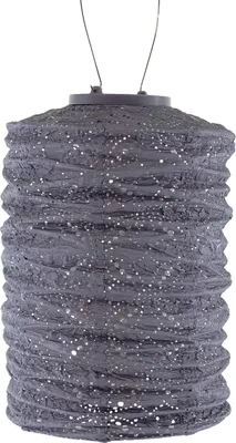 Produktbild von LUMIZ Lampion Solarlampe Cylinder 18 Mandela Mauve Purple lila Ø 18 cm - Tyvek®