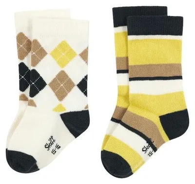 Produktbild von Steiff Socken 2er Pack EU Größe 26 cream gold, gemütliche Kuschelsocken, Baumwol