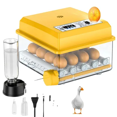 Obrázok produktu pre Inkubátor, automatická regulácia teploty, LED tester na vajíčka, BIELA