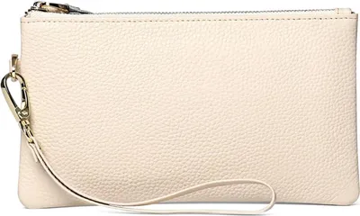 Image de SENDEFN Sac à main pour femmes Protection RFID Pochette Petit cuir Beige
