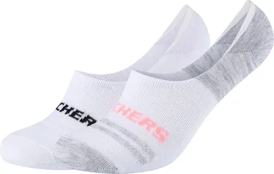 Produktbild von 2er Pack SKECHERS Mesh Ventilation Footies Unisex 1001 - white mix 43-46