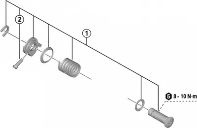 Image de Unité B-Achse SHIMANO pour dérailleur arrière RD-R3000 - pièce de rechange - pour Shimano Tiagra.