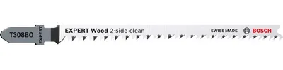 Immagine prodotto di Bosch 3x Expert Wood 2-side clean T 308 BO Lama per seghetto alternativo - 2608900554