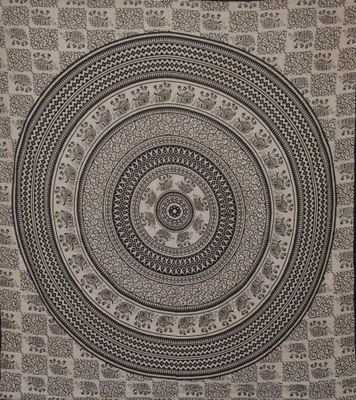 Produktbild von Orientalhaus Mandala Baumwolle Batik Ethno Boho Tagesdecke 230x210 cm