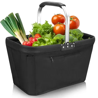 Produktbild von Omgoods – Faltbarer Einkaufskorb, 30 Liter, ideal für Einkäufe und Picknicks
