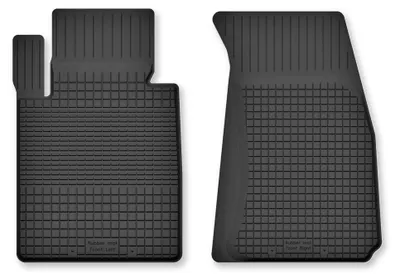Image de Tapis avant en caoutchouc pour Mazda 2 III 2014-2019 (hayon) – 2 pièces, noirs, semi-universel, adapté