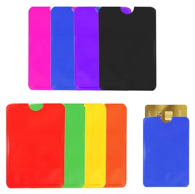 Immagine prodotto di TRANKIELO® - Custodie per carte con blocco RFID - 8 colori - Protezione per carte di credito e documenti d'identità - Protezione antifrode