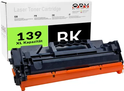 Produktbild von OBV Kompatibel 139X Toner passend für HP w1390x LaserJet Pro 3001 3002 3003 3004 / MFP 3101 3102 3103 3104 M332 M337 (nicht für HP+ Drucker / Modelle mit e geeignet) - schwarz 4000 Seiten