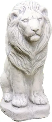 Produktbild von Schöner Löwe aus Steinguss perfekt für den Garten die Terrasse oder den Vorgarten ist Frostfest Witterungsbeständig und Neu 26cm H, 1590