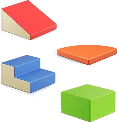 Immagine prodotto di Blocchi da arrampicata, design modulare, struttura in schiuma morbida, kit C rivestimento in pelle
