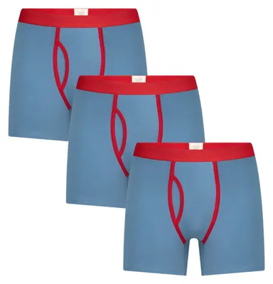 Produktbild von Bio-Baumwoll-Herren Boxershorts mit Eingriff - 3er Pack