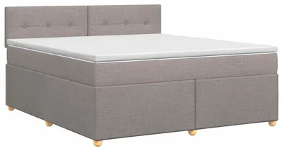Obrázok produktu pre vidaXL Box spring posteľ s matracom Taupe 180 x 200 cm látka