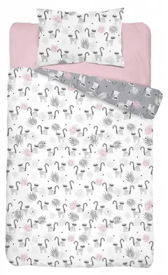 Produktbild von MayaMoo Kinderbettwäsche Lemuren Baumwolle 90x120 cm