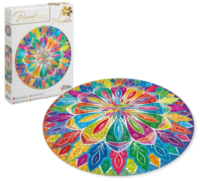 Produktbild von Grafix Grafix Mandala Rundpuzzle 1000 Teile für Erwachsene | Puzzle | Durchmesser 68 CM | Mandala Puzzles | Familienpuzzle | geeignet für Kinder ab 14 Jahren