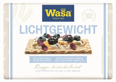 Produktbild von Wasa Lichtgewicht Knäckebrot 300g – Leichtes, knuspriges Vollkornbrot