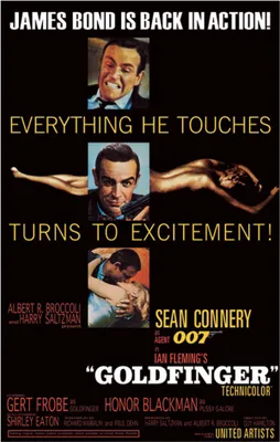 Produktbild von James Bond 007 - Poster - Goldfinger + 1 Packung tesa Powerstrips® - Inhalt 20 Stück