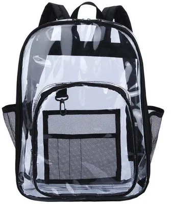 Obrázek produktu pro Průhledný batoh z PVC, odolný, voděodolný, sportovní taška pro studenty