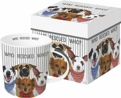 Image de PPD Who rescued Who Trend Mug, Tasse à café, Mug, Tasse, New Bone China, 400 ml, 28382