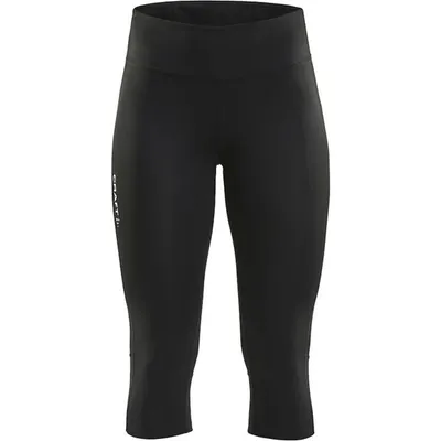 Produktbild von Craft Rush Capri 3/4 Laufhose Damen - Schwarz  | Größe: XS