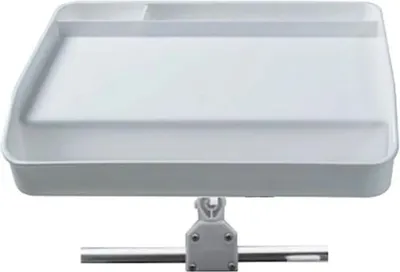 Produktbild von Oceansouth Schienenhalterung Für Angeltablett Weiß  Weiß One Size