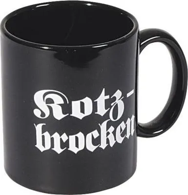 Produktbild von Tasse Kaffeebecher mit Print Kotzbrocken 57113 schwarz
