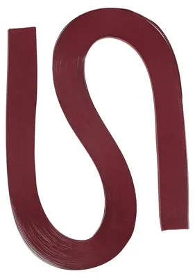 Quilling-Streifen, 120 Stück, 5,2 mm breit, 54 cm lang, Weinrot
