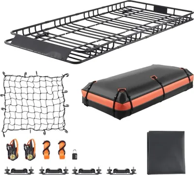 Image de Galerie de toit 2120x990x105mm - Panier de toit - Panier pour toit de voiture - Barre de toit de haute qualité
