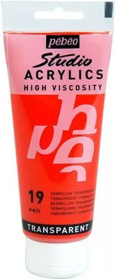 Obrázok produktu pre Transparentná akrylová farba - Vermilion - 100 ml