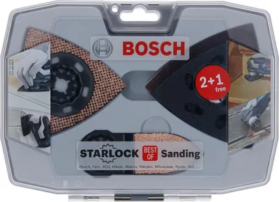 Produktbild von Starlock Schleifset AVZ 93 G/90 RT6/32 RT4, Wood & Paint Schleifpapier (3x)