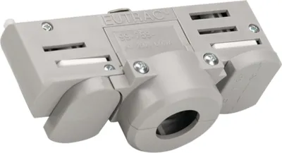 Produktbild von EUTRAC 3-Phasen Stromschienen- adapter, silber | 99-759-3